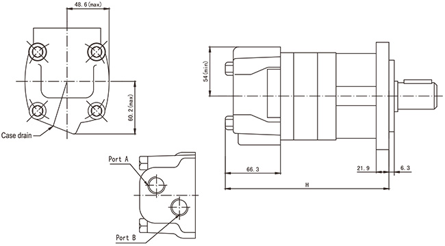 Standard cycloidal hydraulic motor Standard cycloidal hydraulic motor