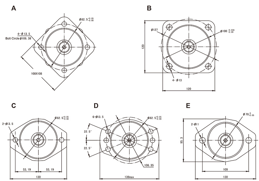 Standard cycloidal hydraulic motor Standard cycloidal hydraulic motor