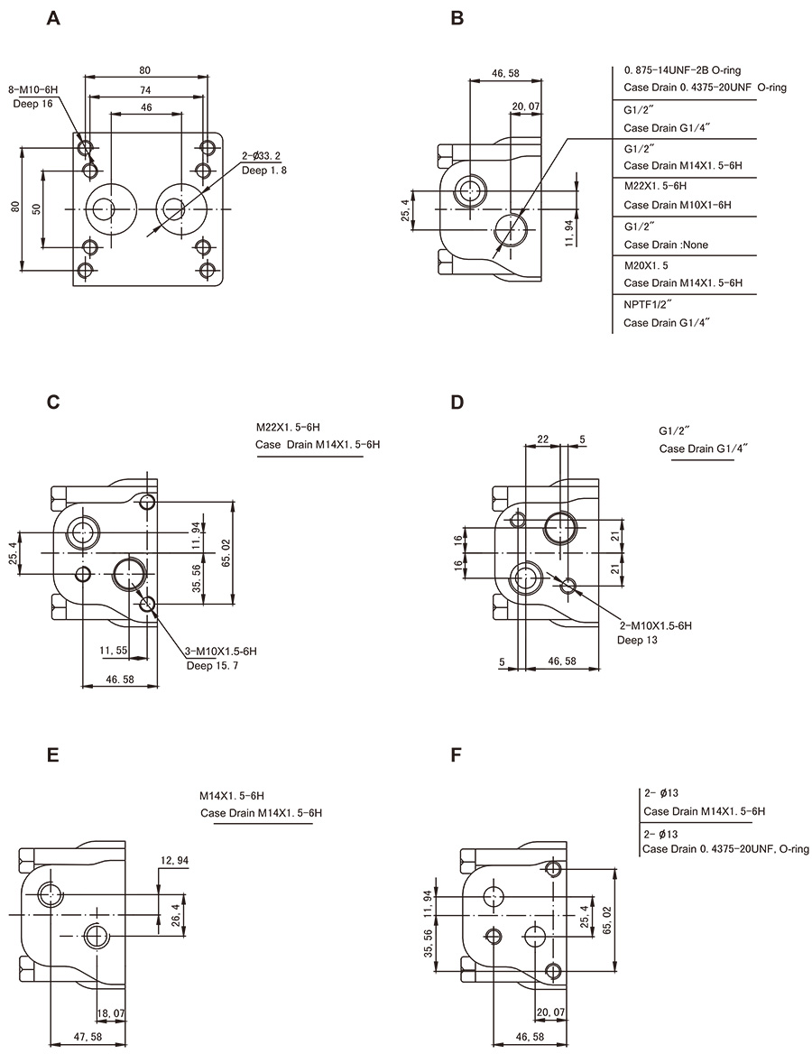 Standard cycloidal hydraulic motor Standard cycloidal hydraulic motor