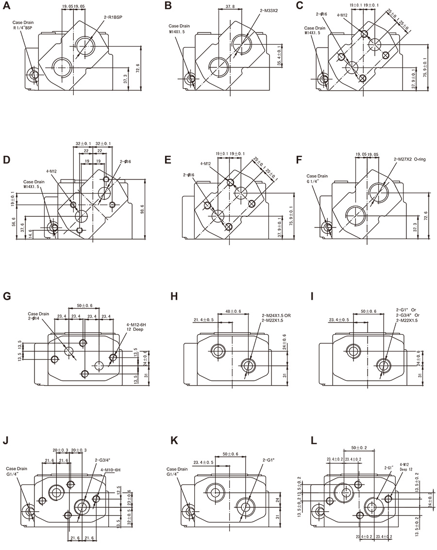 Standard cycloidal hydraulic motor