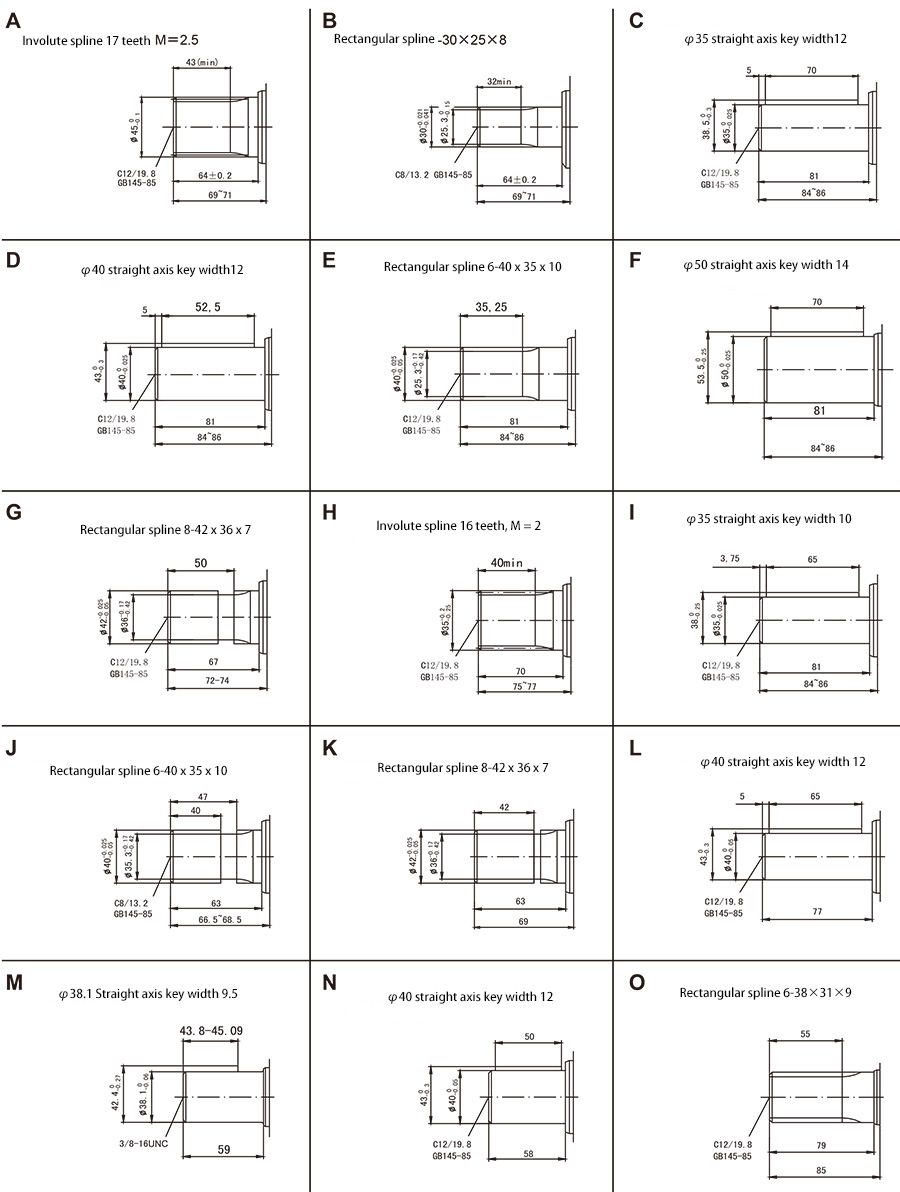 Standard cycloidal hydraulic motor
