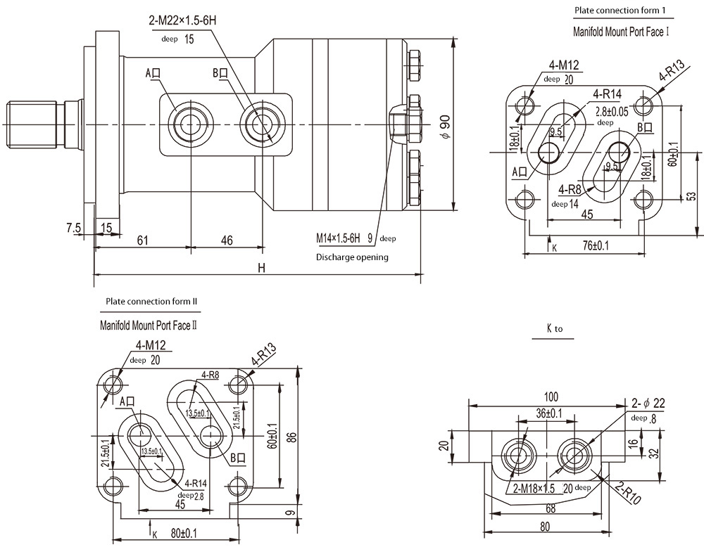 Cycloidal hydraulic motor